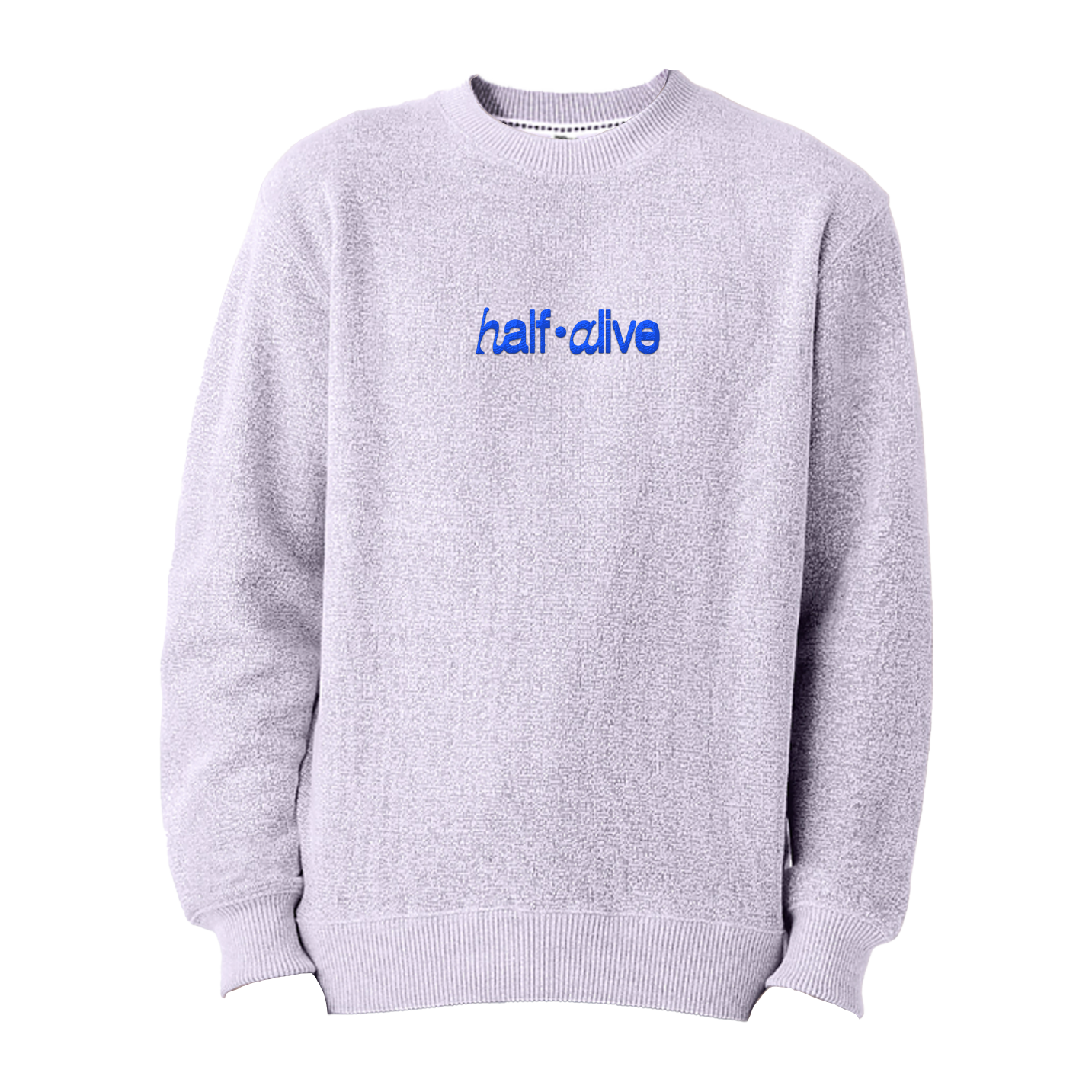 Fuzzy crewneck sweatshirt online